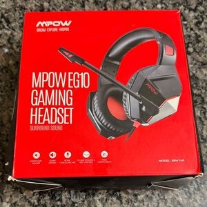 Mpow EG10 Black and Red Gaming Headset